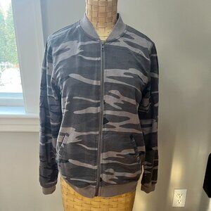 Z Supply Camo Zip Sweatshirt